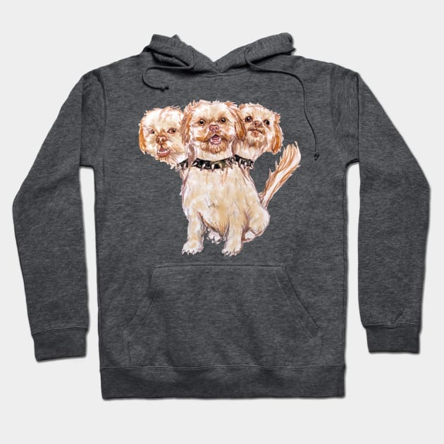 Cerberus the Shih Tzu of "Aphrodite's Love Myths" Hoodie by Aphrodite's Love Shoppe